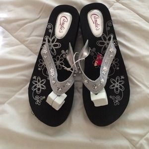 Candies black sandals