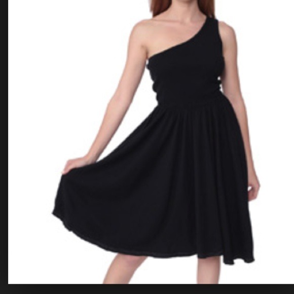 🎀BABY RIB ONE SHOULDER DRESS🎀