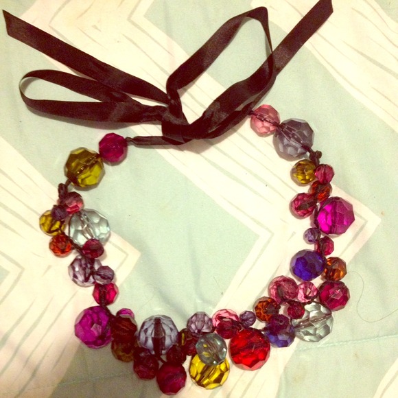 Colorful Beaded jewel necklace