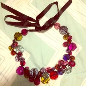 Colorful Beaded jewel necklace
