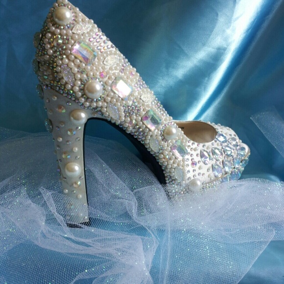 Diamonds & Pearls Custom Heels