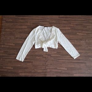 Sparkly white bolero