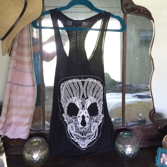 Sugar Skull Racer Back Tank