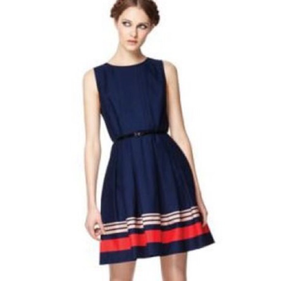 Jason wu blue and red stripped dress.