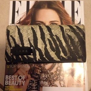 L.A.M.B. Zebra print wallet