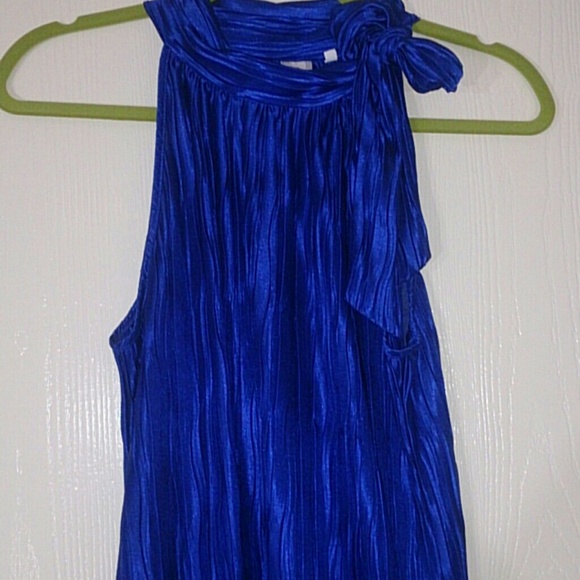 Royal blue blouse