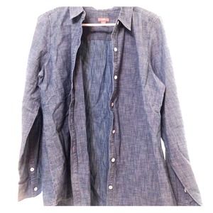 J. Jill cotton denim over-shirt