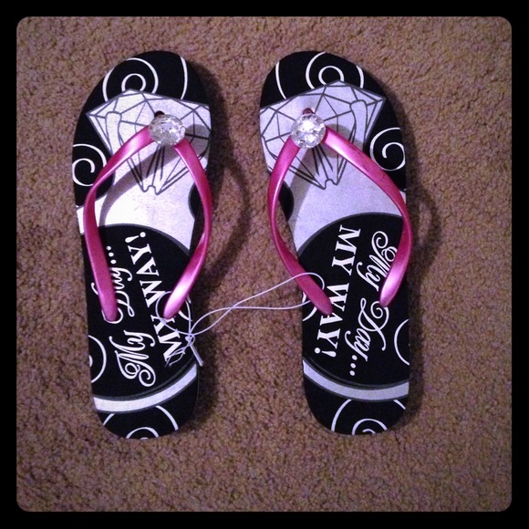 Just married flip flops