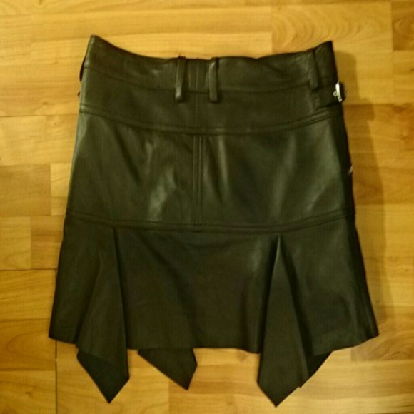 Real lambskin leather mini skirt! - Picture 2 of 4