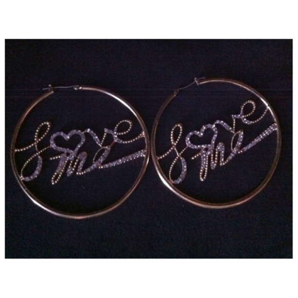 Gold hoop earrings