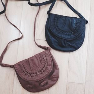 Black cross body bag.