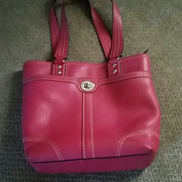 SOLD.....Authentic Coach pink handbag