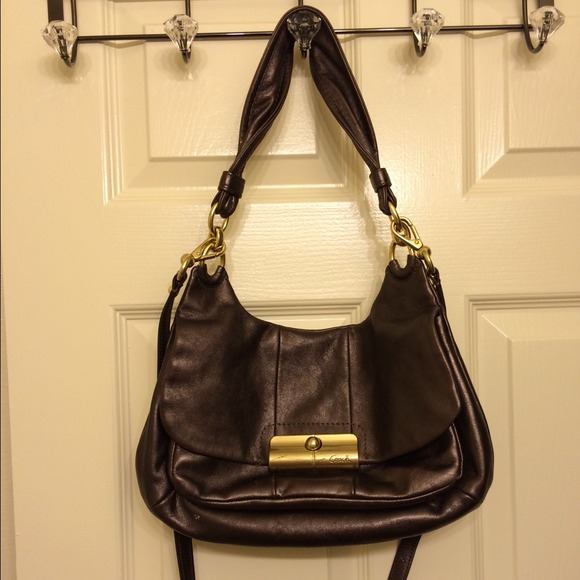 Coach Leather Kristin Bronze Hobo/Crossbody