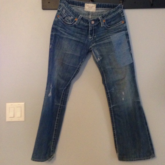 Holey big star jeans liv cute patches