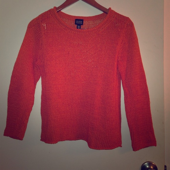 Eileen Fisher Size Small Orange Sweater