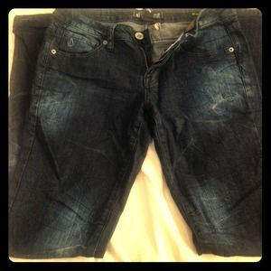 Suble acid-wash Volcom brand skinnies