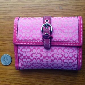 Pink Coach Wallet