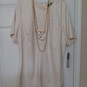 Ivory shirt apt 9 size xl