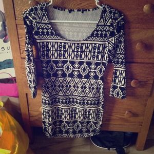 Forever 21 Aztec body con dress