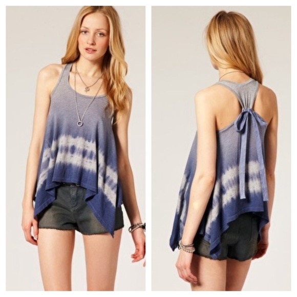 Splendid Tops - 🔱SOLD🔱Splendid tie dye bow back tank