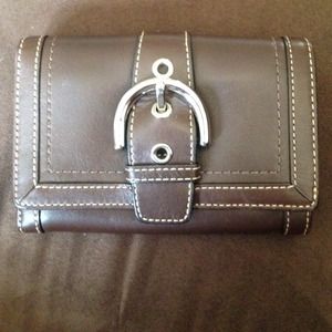 Brown coach wallet