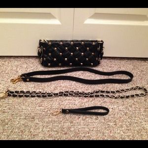 Black and gold Bebe purse. Brand new, no tags