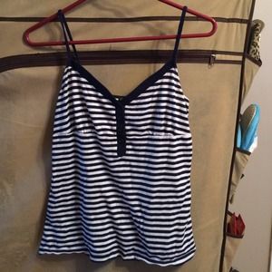 Ralph Lauren Lauren Jeans Co Blue Stripe Tank