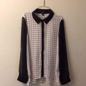 Forever 21 vintage mesh button down.