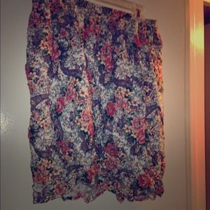 Vintage floral skirt
