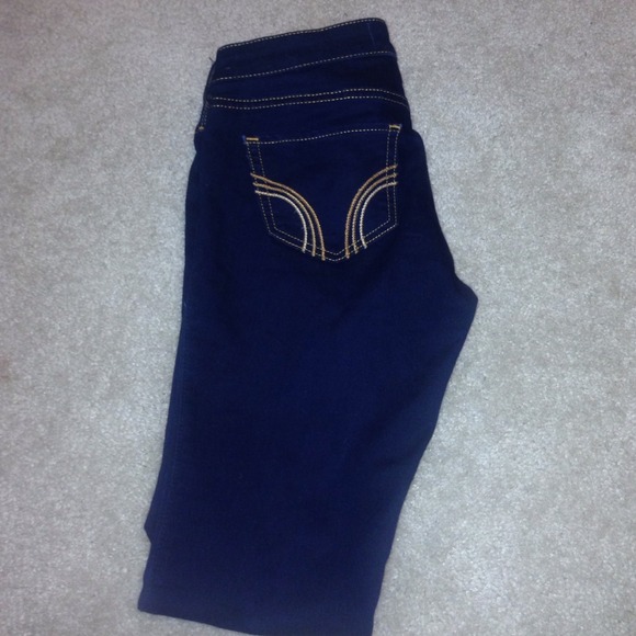 Super skinny holister jeans dark wash