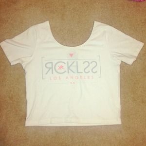 Young & reckless crop top