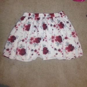 American eagle outfitters flower printed skirt