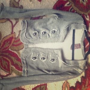 WallpapHER army-inspired cropped cardigan