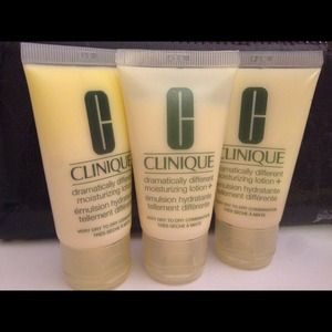 Clinique bundle of trial sizes.