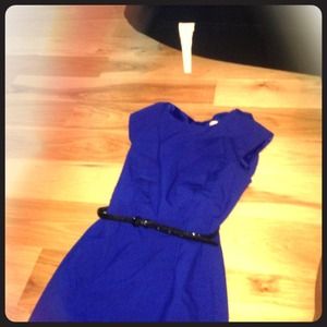 Formal dress with belt around waist