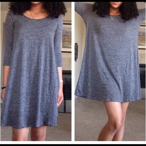 🚫 SOLD 🚫Gray sparkle and fade t tee dress - Picture 4 of 4