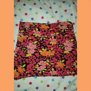 Floral bodycon skirt