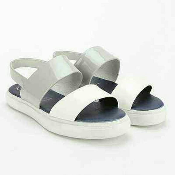 Jeffery campbell  Gray Alder 2 band Sandals