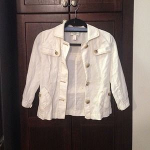 Ann Taylor Loft Light Quarter-Sleeved Jacket