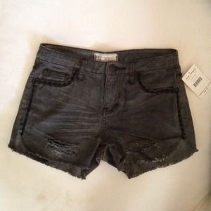 Free People gray cut-off shorts