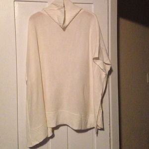 Ivory knot poncho