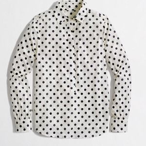 J Crew polka dot pullover xs. Style 25526