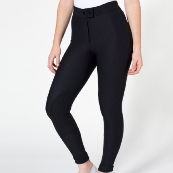 Black american apparel riding pants