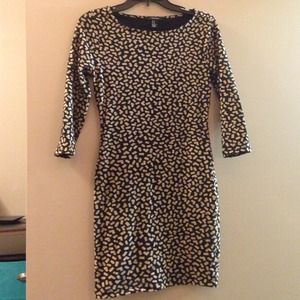 Navy and tan dress worn once!