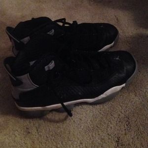 Grey,black,white jordans