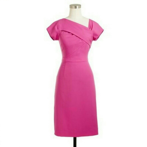 J. Crew Pink Origami Sheath Dress