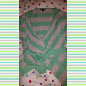 Striped shrug