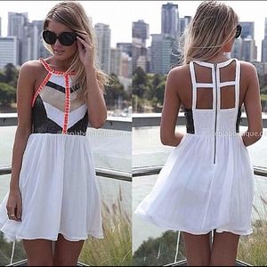 Xenia Boutique Cage Black Sequin Dress