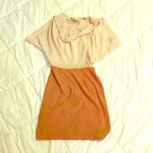 Tan two tones dress