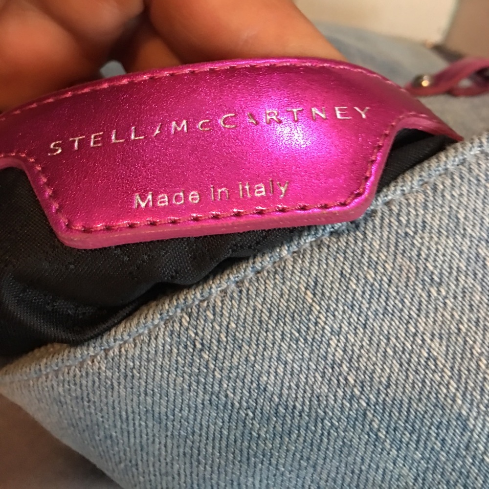 RARE Stella McCartney Denim and Hot pink purse! - Picture 5 of 7